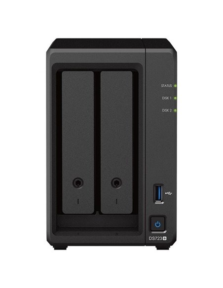 Nas synology diskstation ds723+/ 2 bahías 3.5'- 2.5'/ 2gb ddr4/ formato torre