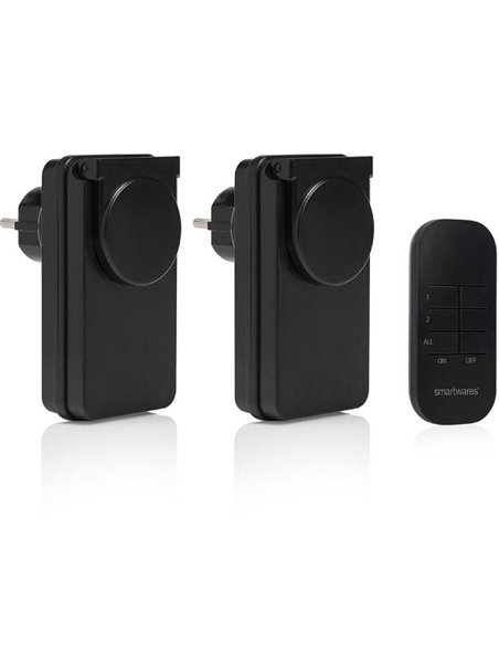 Set de interruptores para exterior smartwares sh4-99654/ negros