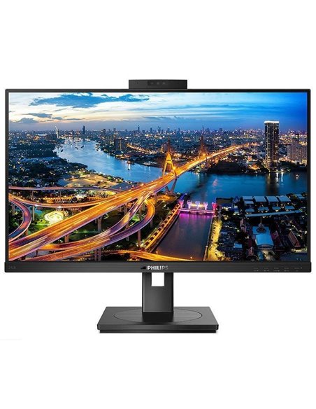 Monitor profesional philips 242b1h 23.8'/ full hd/ webcam/ multimedia/ regulable en altura/ negro