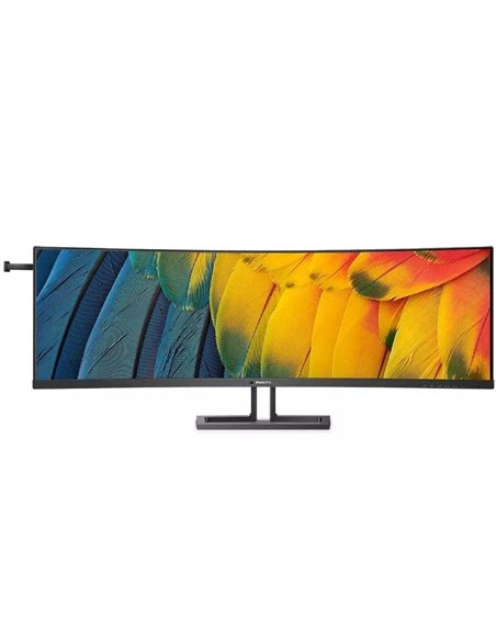Monitor profesional ultraparonámico curvo philips 45b1u6900c 44.5'/ dual qhd/ multimedia/ regulable en altura/ negro