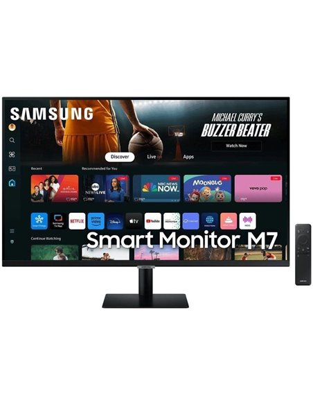 Smart monitor samsung m7 s43dm702uu 43'/ 4k/ smart tv/ multimedia/ negro