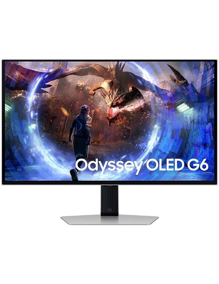Monitor gaming samsung g6 odyssey oled s27dg600su 27'/ qhd/ 0.03ms/ 360hz/ regulable en altura/ plata