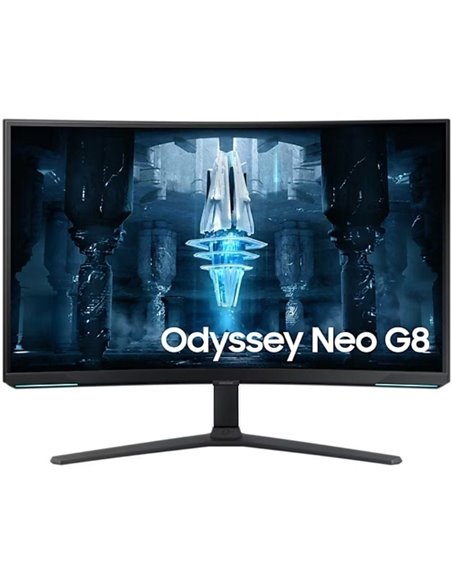 Monitor gaming curvo samsung odyssey neo g8 s32bg850np 32'/ 4k/ 1ms/ 240hz/ va/ negro y blanco