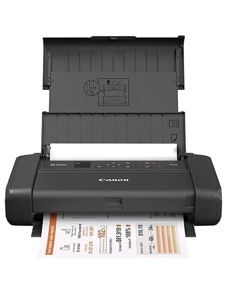 Impresora portátil canon pixma tr150 wifi/ negra