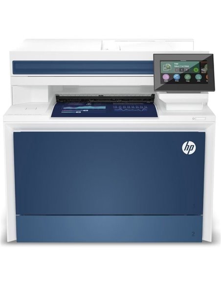 Multifunción láser color hp laserjet pro 4302dw/ wifi/ dúplex/ adf/ blanca y azul