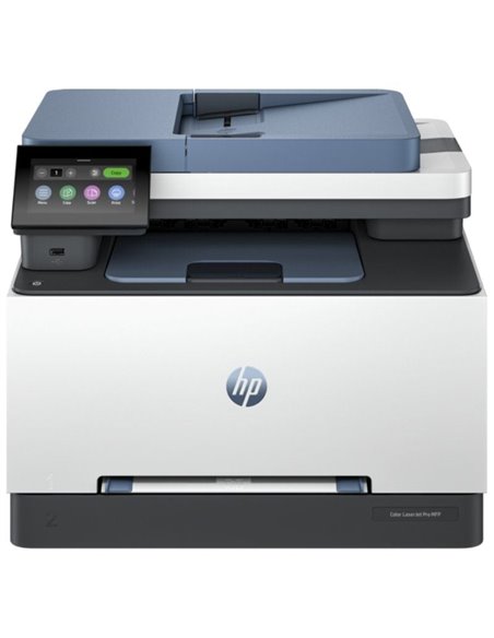 Multifunción láser color hp laserjet pro mfp 3302fdn fax/ dúplex/ blanca y azul