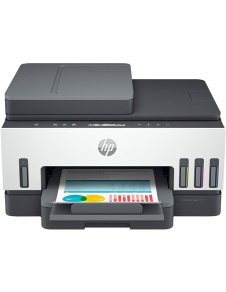Multifunción recargable hp smart tank 7305/ wifi/ dúplex/ adf/ blanca