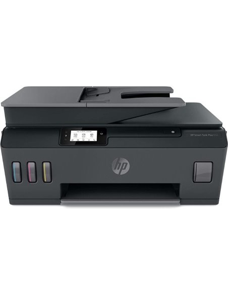 Multifunción recargable hp smart tank plus 655/ wifi/ fax/ negra