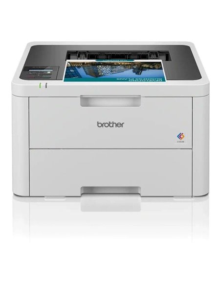 Impresora láser led color brother hl-l3220cw wifi/ blanca
