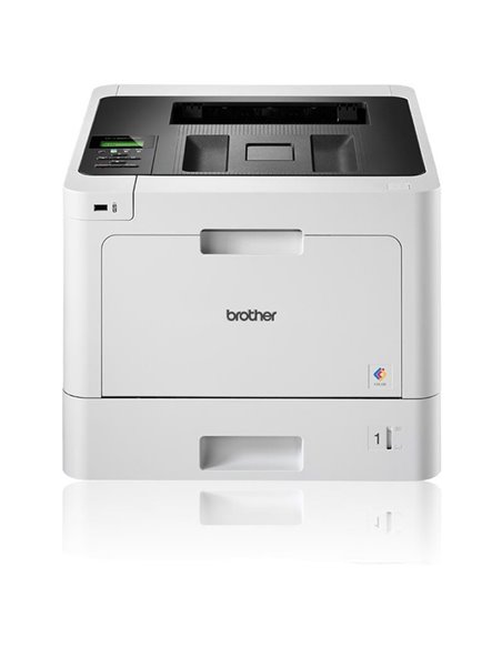 Impresora láser color brother hl-l8260cdw wifi/ dúplex/ blanca