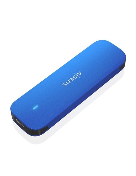 Caja externa para disco ssd m.2 nvme aisens asm2-026blu/ usb 3.2/ sin tornillos