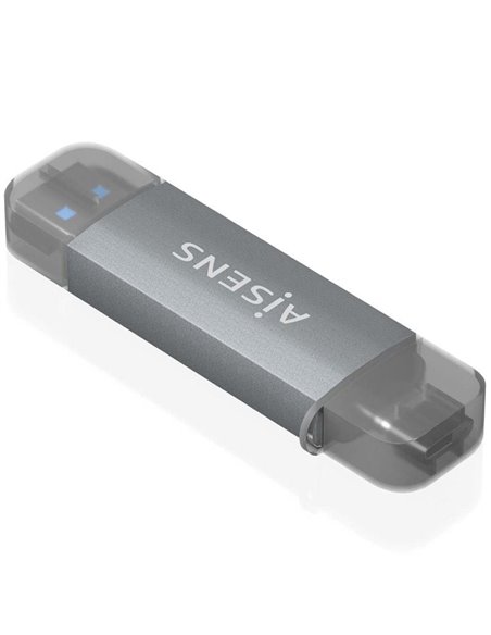 Lector de tarjetas externo aisens ascr-2ac08-gr/ usb 3.1