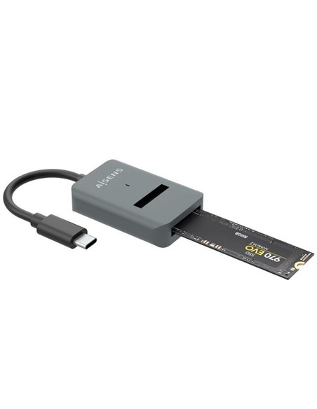 Dock usb tipo-c para ssd m2 sata/nvme aisens asuc-m2d012-gr/ gris
