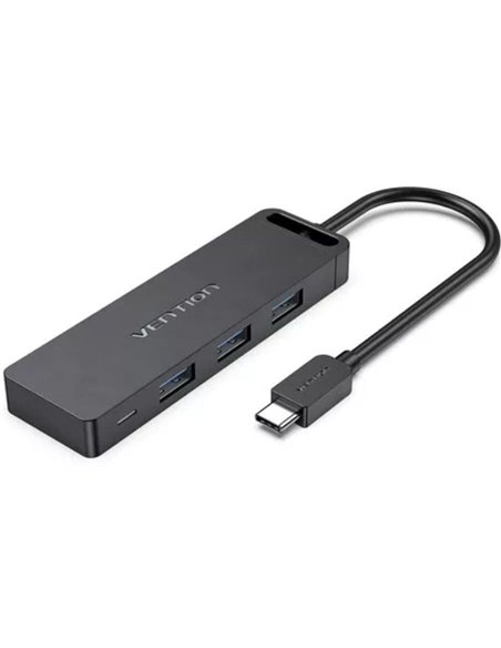 Hub usb tipo-c vention tgtbb/ 3xusb/ 1xusb tipo-c/ 1x microusb pd