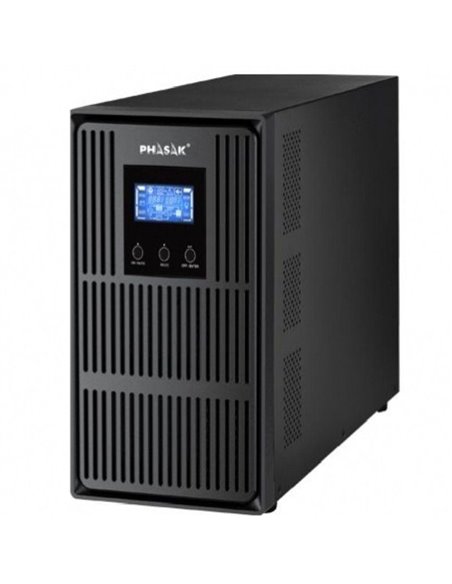 Sai online phasak conqueror pro 3000 va online lcd/ 3000va-2700w/ 3 salidas/ formato torre