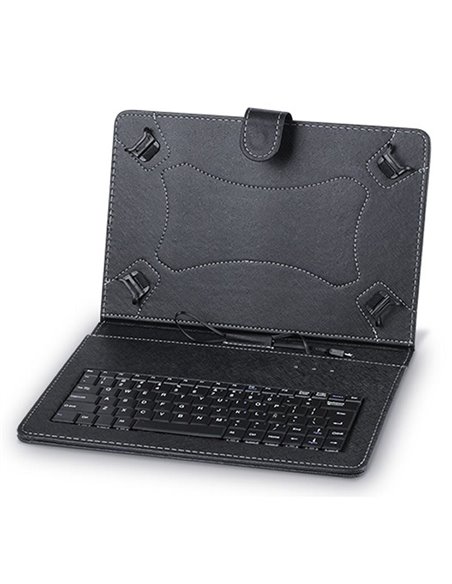 Funda con teclado 3go csgt27 para tablets de 10'/ negra