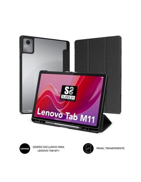 Funda subblim clear shock case cst-5sc130 para tablet lenovo m11 de 11'/ negra