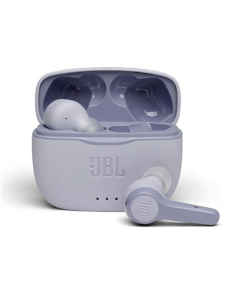 Auriculares bluetooth jbl tune 215 tws con estuche de carga/ autonomía 5h/ purpura