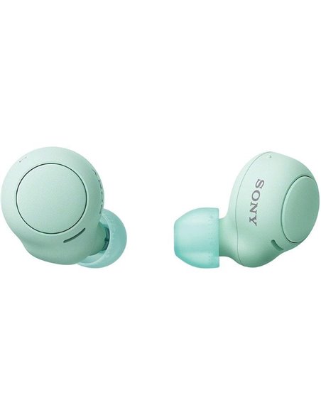 Auriculares bluetooth sony wf-c500 con estuche de carga/ autonomía 5h/ verdes