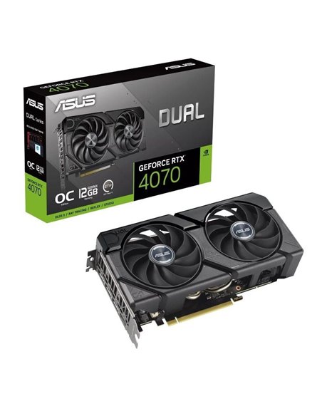 Tarjeta gráfica asus dual geforce rtx 4070 evo oc edition/ 12gb gddr6x
