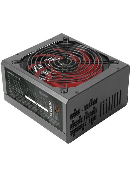 Fuente de alimentación mars gaming mpb850m/ 850w/ ventilador 14cm/ 80 plus bronze