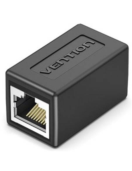 Adaptador conector rj45 vention ipvb0-5/ cat.6 ftp/ rj45 hembra - rj45 hembra/ 5 uds/ negro