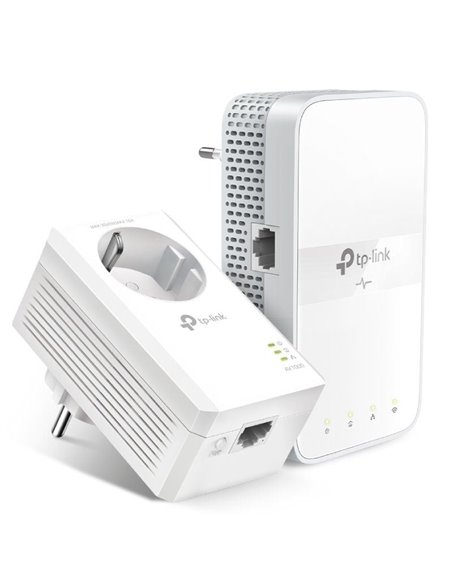 Adaptador powerline tp-link tl-wpa7617 kit 1000mbps/ alcance 300m/ pack de 2