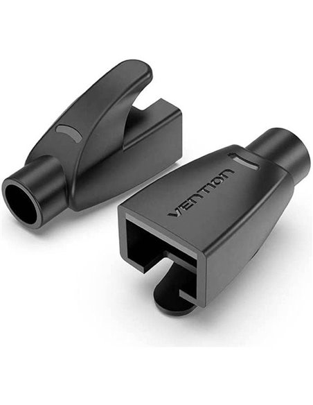 Funda protectora rj45 vention iodb0-100/ 100 uds/ negra