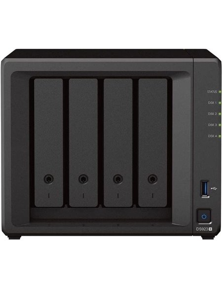 Nas synology diskstation ds923+/ 4 bahías 3.5'- 2.5'/ 4gb ddr4/ formato torre