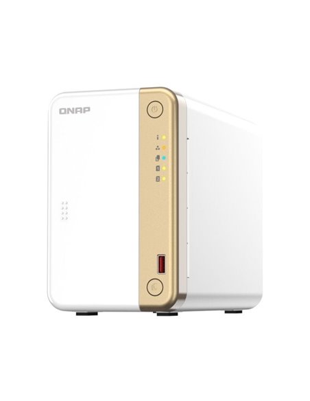Nas qnap ts-262-4g/ 2 bahías 3.5'- 2.5'/ 4gb/ formato torre