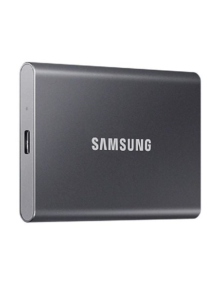 Disco externo ssd samsung portable t7 2tb/ usb 3.2/ gris