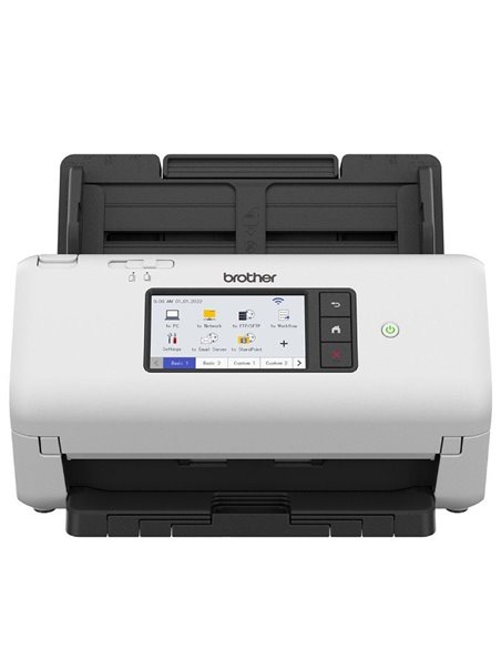 Escáner documental brother ads-4700w con alimentador de documentos adf/ doble cara