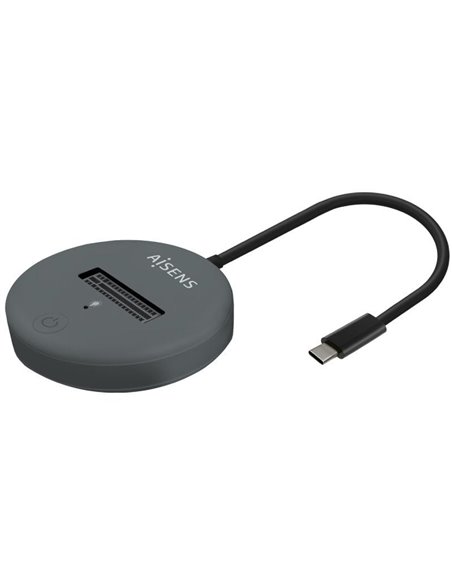 Dock usb tipo-c para ssd m2 sata/nvme aisens asuc-m2d014-gr/ gris