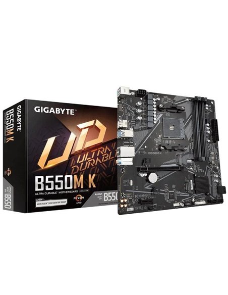 Placa base gigabyte b550m k socket am4/ micro atx