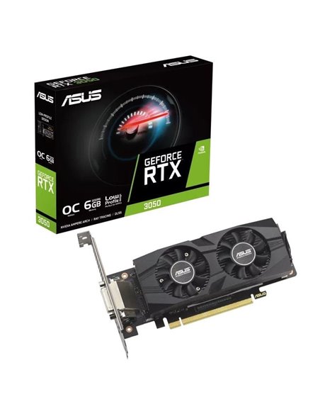 Tarjeta gráfica asus geforce rtx 3050 lp brk oc edition/ 6gb gddr6/ compatible con perfil bajo