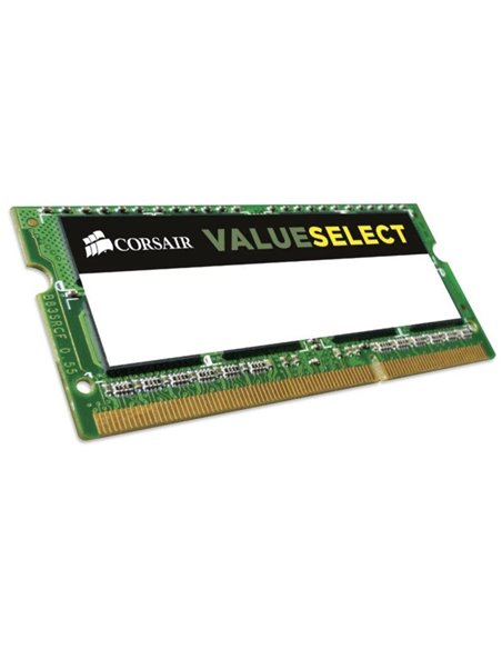 Memoria ram corsair valueselect 8gb/ ddr3l/ 1600mhz/ 1.35v-1.5v/ cl11/ sodimm
