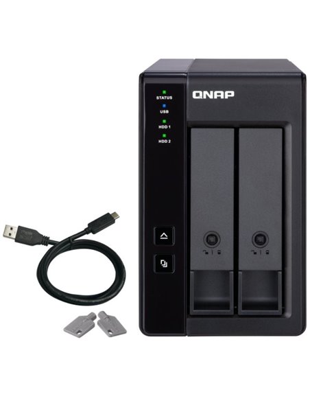 Das qnap tr-002/ 2 bahías 3.5'- 2.5'/ formato torre