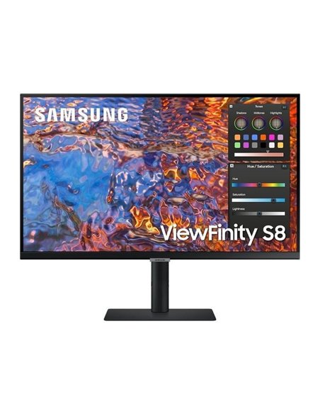 Monitor profesional samsung viewfinity s8 s27b800pxu 27'/ 4k/ regulable en altura/ negro