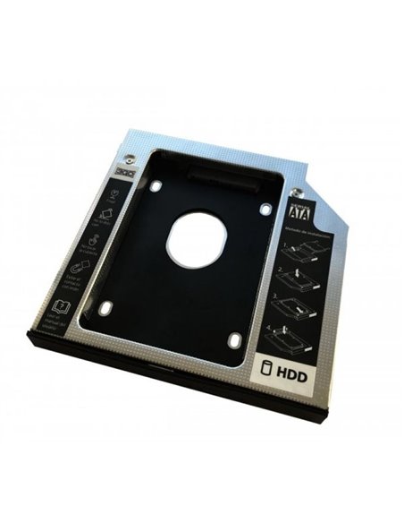 Adaptador DVD a Disco HD/SSD 3GO HDDCADDY127/ Incluye Destornillador y Tornillos