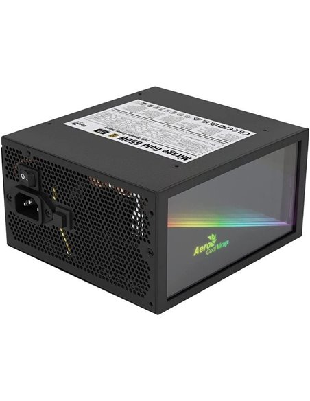 Fuente de Alimentación Aerocool Mirage Gold 650M/ 650W/ Ventilador 12cm/ 80 Plus Gold