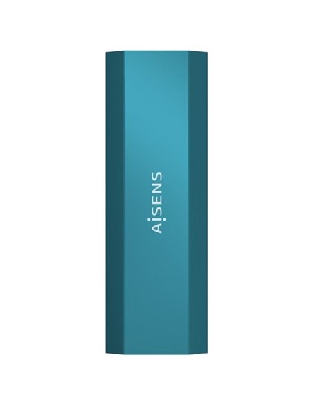 Caja Externa para Disco SSD M.2 SATA/NVMe Aisens ASM2-019BLU/ USB 3.1/ Sin tornillos