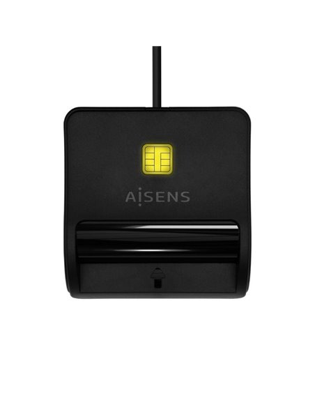 Lector de DNI USB Tipo-C Aisens ASCR-SN03C-BK/ Negro