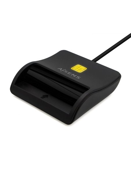 Lector de DNI USB Tipo-C Aisens ASCR-SN03C-BK/ Negro