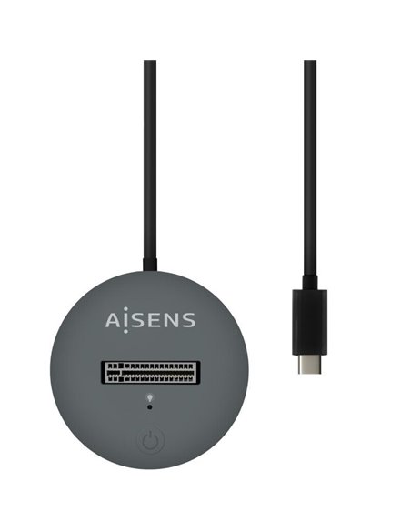 Dock USB Tipo-C para SSD M2 SATA/NVMe Aisens ASUC-M2D014-GR/ Gris