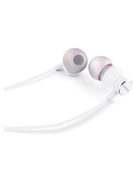 Auriculares Intrauditivos Aiwa ESTM-50USB-C/WT/ con Micrófono/ USB Tipo-C/ Blancos