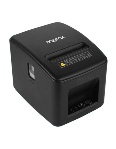 Impresora de Tickets Approx appPOS80AM-USBLAN/ Térmica/ Ancho papel 80mm/ USB-Ethernet-RJ11/ Negra