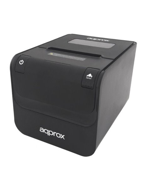 Impresora de Tickets Approx appPOS80USB+WIFI/ Térmica/ Ancho papel 80 y 58mm/ USB-WiFi-RJ11/ Negra