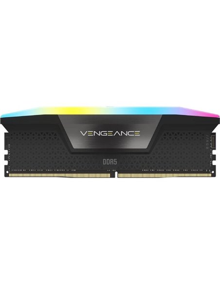 Memoria RAM Corsair Vengeance RGB 2 x 16GB/ DDR5/ 6000MHz/ 1.35V/ CL36/ DIMM