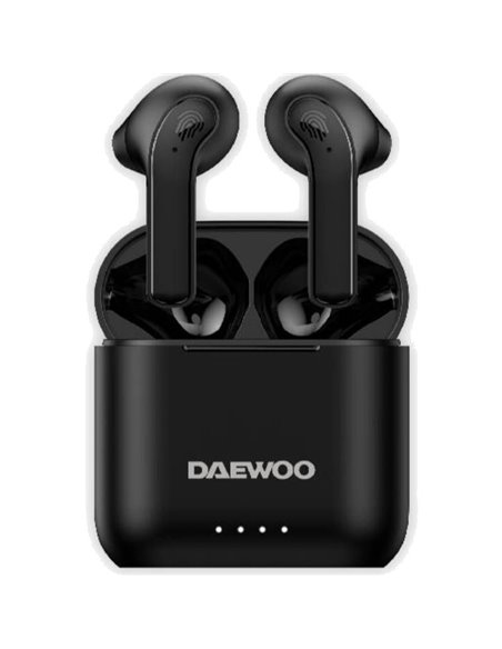Auriculares Bluetooth Daewoo DW2020 con estuche de carga/ Autonomía 5h/ Negros
