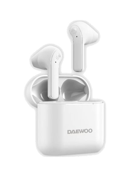 Auriculares Bluetooth Daewoo DW2021 con estuche de carga/ Autonomía 5h/ Blancos